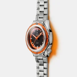 Zenith Defy Revival Black and Orange Dial Watch, 37mm New